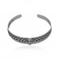 925 Sterling Silver Thor Hammer Mjolnir Celtic Infinity Knots Pagan Bangle Bracelet