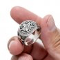 925 Sterling Silver Goetia Hexagram Seal of Solomon Star of David Hermetic Judaica Ring