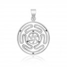 925 Sterling Silver Wheel of Hecate Strophalos of Hecate Greek Moon Goddess of Magic Wiccan Pendant