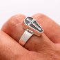 925 Sterling Silver Biker Poison Coffin Gothic Cross Locket Rock Punk Ring