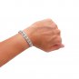 Celtic Knots Knotwork Square Design Sterling Silver 925 Pagan Adjustable Cuff Bangle Bracelet