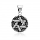 925 Sterling Silver Star of David Solomon Judaica Jewish Charm Pendant