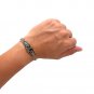 Handcrafted Bronze Thor Hammer Mjolnir Hail Odin Runes Infinity Knots Pagan Bangle Bracelet