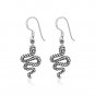 925 Sterling Silver Snake Cleopatra Serpent Kundalini Symbol Earrings