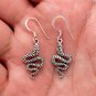 925 Sterling Silver Snake Cleopatra Serpent Kundalini Symbol Earrings