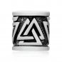 925 Sterling Silver Viking Valknut Pagan Beard Hair Dreadlocks Bead
