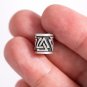 925 Sterling Silver Viking Valknut Pagan Beard Hair Dreadlocks Bead