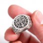 925 Sterling Silver Saint St Benedict Medal Cross Crucifix  Catholic Christian Ring