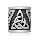 925 Sterling Silver Celtic Triquetra Trinity Knot Pagan Beard Hair Bead Dreadlocks
