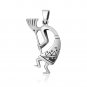 925 Sterling Silver Kokopelli Native American Deity Hopi Aztec Amulet Pendant
