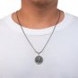 925 Sterling Silver St Saint Michael Guardian Archangel Slaying Dragon Pendant