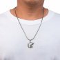 925 Sterling Silver Fairy Lady Angel on the Crescent Moon Celestial Pendant