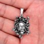925 Sterling Silver Medusa Monster Gorgon Greek Mythology Mythical Pendant