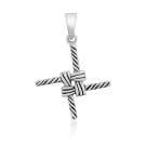 925 Sterling Silver St. Brigid's Cross Irish Celtic Kildare Charm Pendant