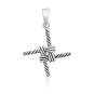 925 Sterling Silver St. Brigid's Cross Irish Celtic Kildare Charm Pendant