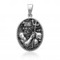 925 Sterling Silver Poseidon God of the Sea Olympian Greek Mythology Pendant