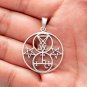 925 Sterling Silver Sigils of Lucifer Lilith Pentagram Satanic Occult Pendant