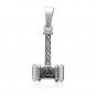 925 Sterling Silver Viking Valknut Thor Hammer Mjolnir Pagan Amulet Double-Faced Pendant