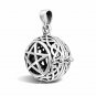 925 Sterling Silver Pentagram Pentacle Harmony Ball Cage Locket Sacred Pendant