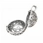 925 Sterling Silver Pentagram Pentacle Harmony Ball Cage Locket Sacred Pendant