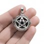 925 Sterling Silver Pentagram Pentacle Harmony Ball Cage Locket Sacred Pendant