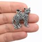 925 Sterling Silver Cat Celtic Triquetra Knotwork Celtic Pagan Wiccan Pendant