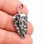 925 Sterling Silver Celtic Irish Claddagh Triquetra Locket Pendant