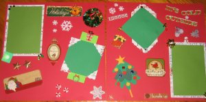 Christmas Premade 12x12 Scrapbook Pages