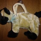 New Stuffable Plush Black & Tan Kitty Purse