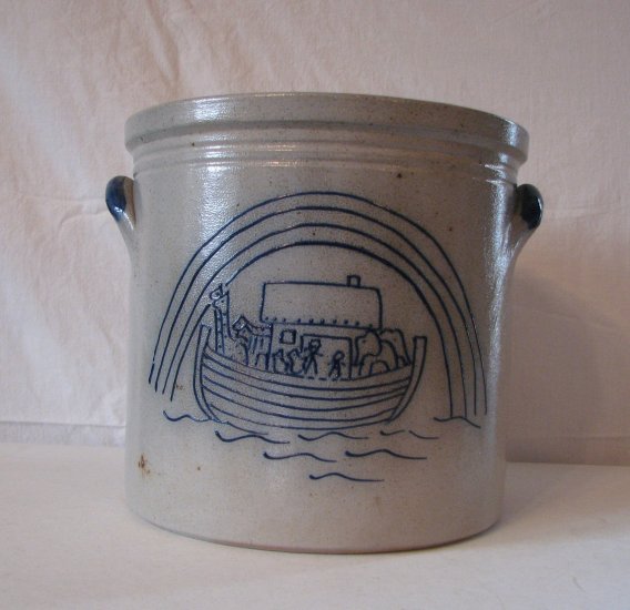 Noah's Ark Crock, Eldreth Pottery