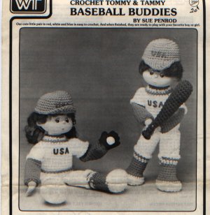 Crochet Tommy & Tammy Baseball Buddies Pattern by Sue Penrod