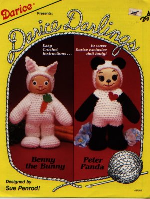 Darice Darlings - Benny the Bunny & Peter Panda Crochet Pattern