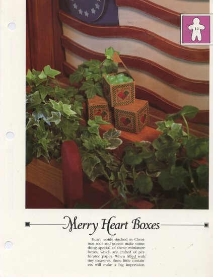 Merry Heart Boxes - Vanessa Ann -Christmas in Cross Stitch Chart