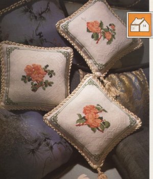 Damask Pillows -Vanessa Ann -Christmas in Cross Stitch Chart