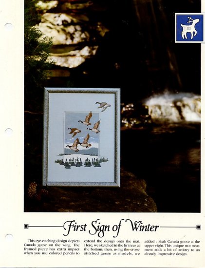 First Sign of Winter- Vanessa Ann -Christmas in Cross Stitch Chart