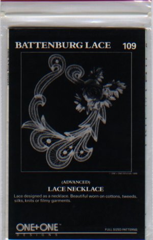 Battenburg Lace Pattern 109 Lace Necklace One+One Designs