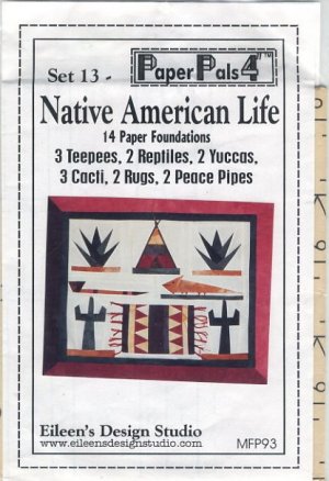 Set 13 - Native American Life Quilt Pattern