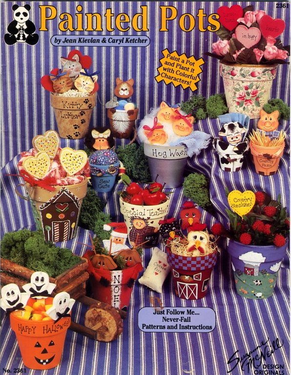 Painted Pots Book by Jean Kievlan & Caryl Ketcher No 2361