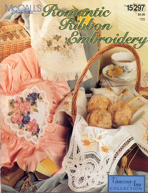 McCall's Creates Romantic Ribbon Embroidery Book Vanessa-Ann Collection No 15297