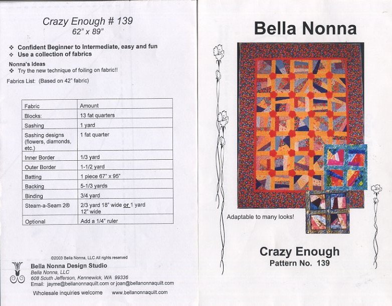 crazy-enough-bella-nonna-quilt-pattern-no-139