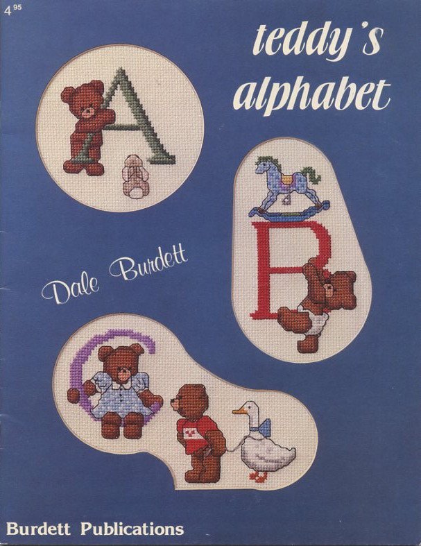 Teddy's Alphabet Cross Stitch Book - Burdett Publications