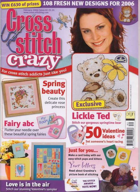 CrossStitch Crazy UK Magazine February 2006, Issue 82