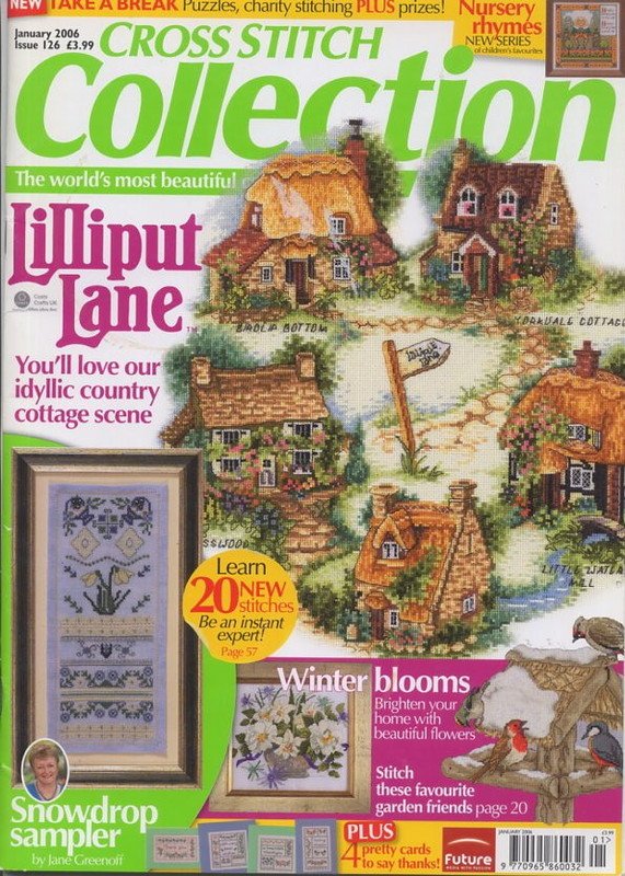 Cross Stitch Collection UK Magazine Issue 126 Jan 2006