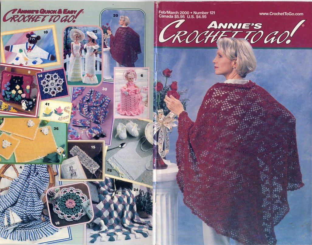 Annie's Crochet To Go! Feb/March 2000 Number 121 Magazine