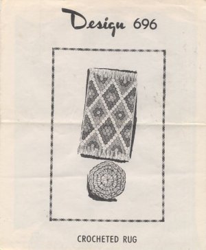 Design 696 Crocheted Rug Pattern
