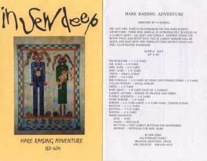In Sew Deep - Hare Raising Adventure Quilt Pattern ISD 604