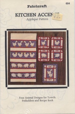 Fabricraft Kitchen Accents Applique Pattern 604