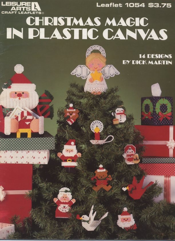 Christmas Magic in Plastic Canvas book Leisure Arts Leaflet 1054