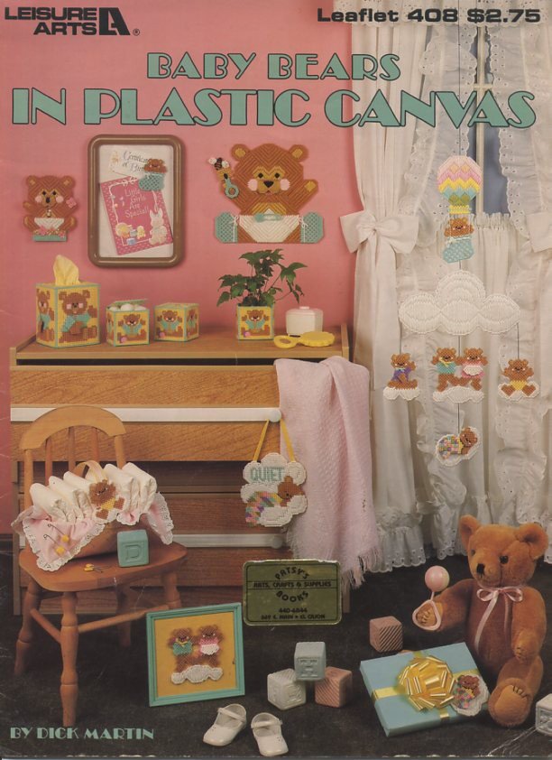 Baby Bears in Plastic Canvas Leaflet 408 Leisure Arts