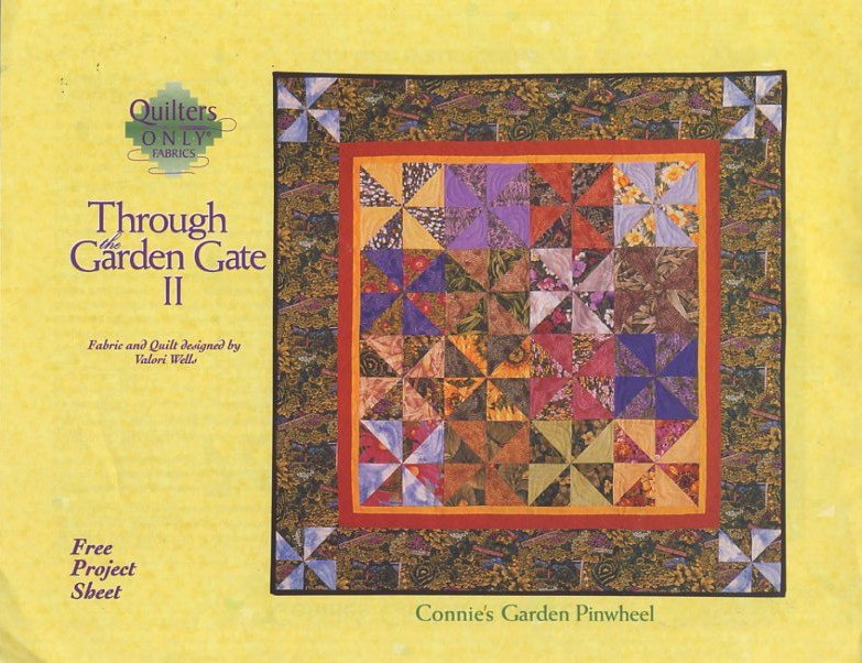Connie's Garden Pinwheel Designed by Valori Wells Pattern Leaflet